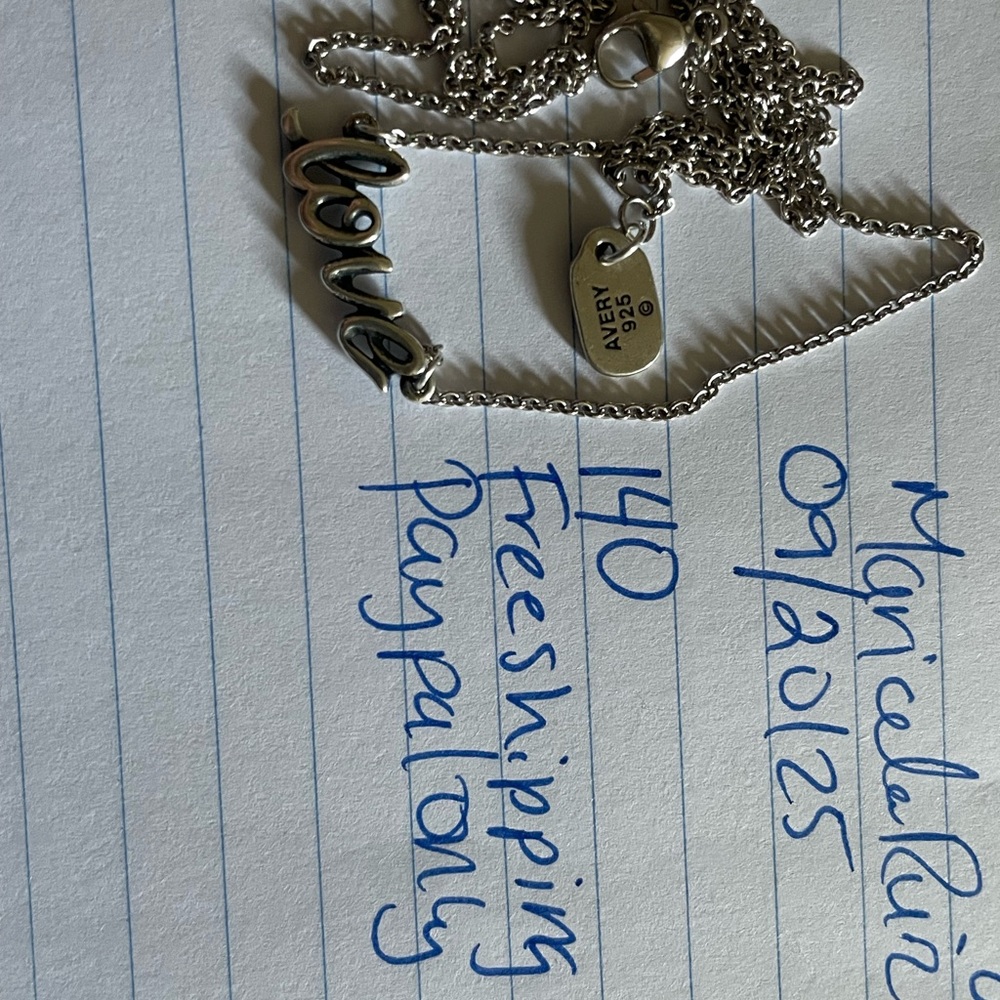 James Avery Silver Love Necklace